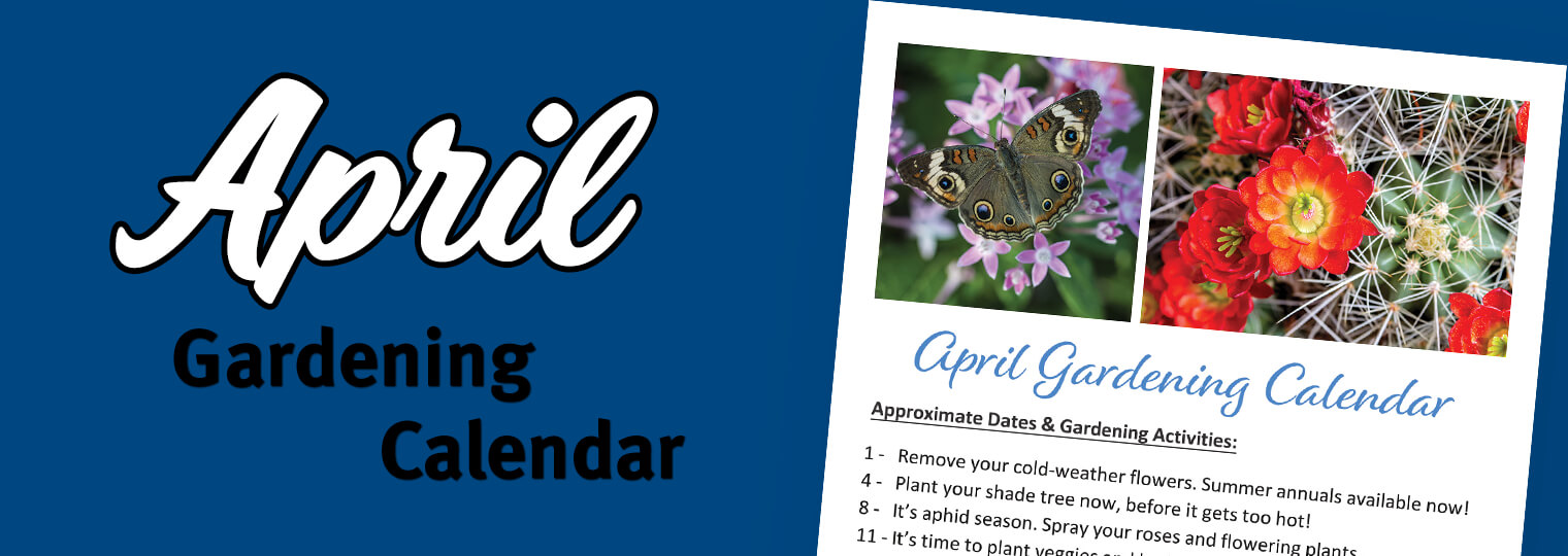 April Gardening Calendar Arizona SummerWinds Nursery