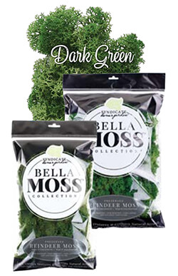 Bella Moss - Dark Green Reindeer Bella Moss - Dark Green Reindeer