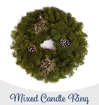 Fernhill Mixed Nobel Wreath Fernhill Mixed Nobel Wreath